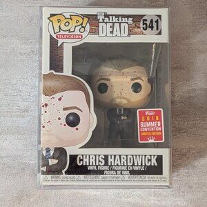 Funko Pop! TV The Talking Dead CHRIS HARDWICK (BLOODY) #541 EXC VAULT with Case